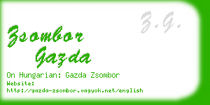 zsombor gazda business card
